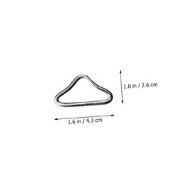 SUPVOX 22Pcs Replaceable Trampoline Rings Durable Metal Triangle Buckles V Shaped Triangle Accessories for Outdoor Activities Sturdy Structure for Enhanced Jumping Power