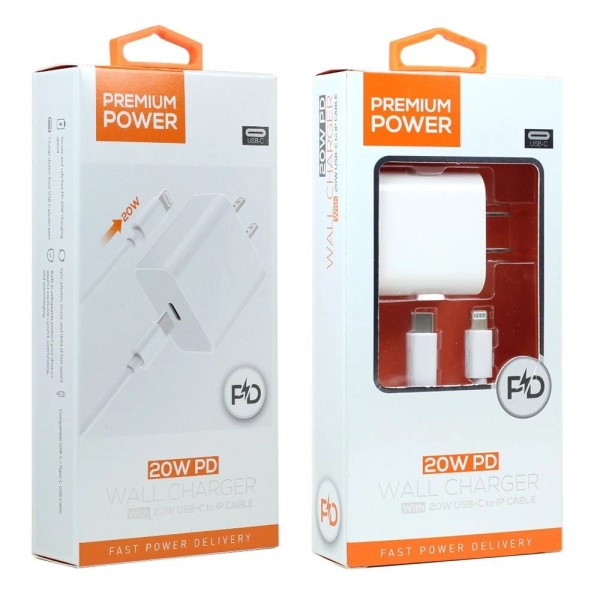 Premium Power USB-C / Type C Phone Tablet 2in1 20W