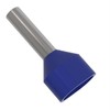 Twin Ferrules 0.5-16 mm² wire end sleeves insulated: (100 pieces,