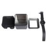 Waterproof Quartz Watch with Rubber Strap Adjustable 3 Hands Easy