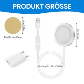 YFCJYFB 3D Printer LED Lamp Kit for Bambu Lab A1/A1mini/P1S/P1P/X1C - Easy Installation 3 Light Modes (Warm White/Cool White) with USB Adapter - Ideal for 3D Printer Accessories