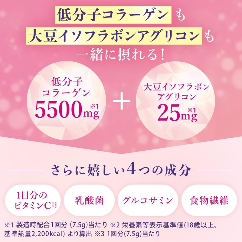 パーフェクトアスタコラーゲン パウダー イソフラボンプラス 228g 粉末 低分子コラーゲン 大豆イソフラボンアグリコン