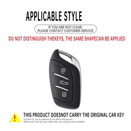 HIBEYO Key Case Cover for MG 4 EV MG EHS EZS EV GT HS ZS ZX MG4 MG5 MG6 for Roewe RX3 RX5 RX8 ERX5 I6 I5 Accessories with Keychains Alloy PU Leather Material Key Fob Cover-Black Brown