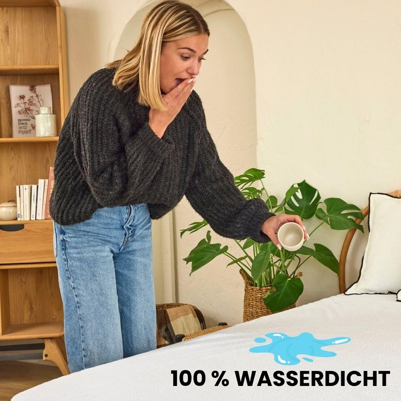 Dreamway Mattress Protector 90 x 200 cm - Waterproof and