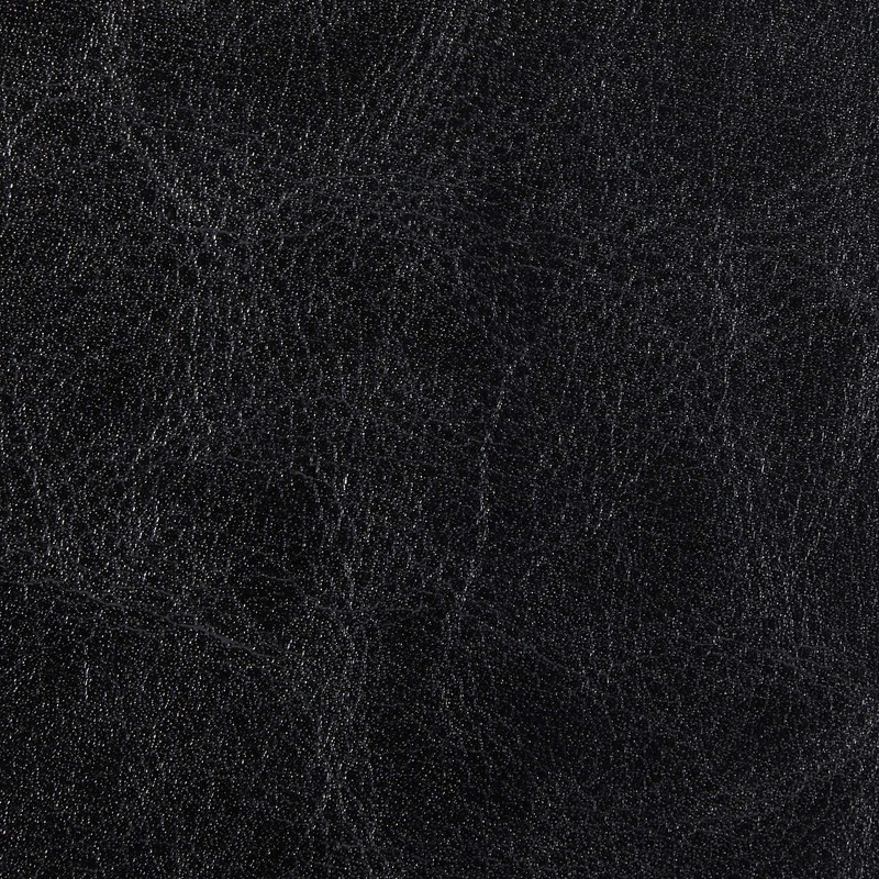 Stratford Black Leather Storage Ottoman