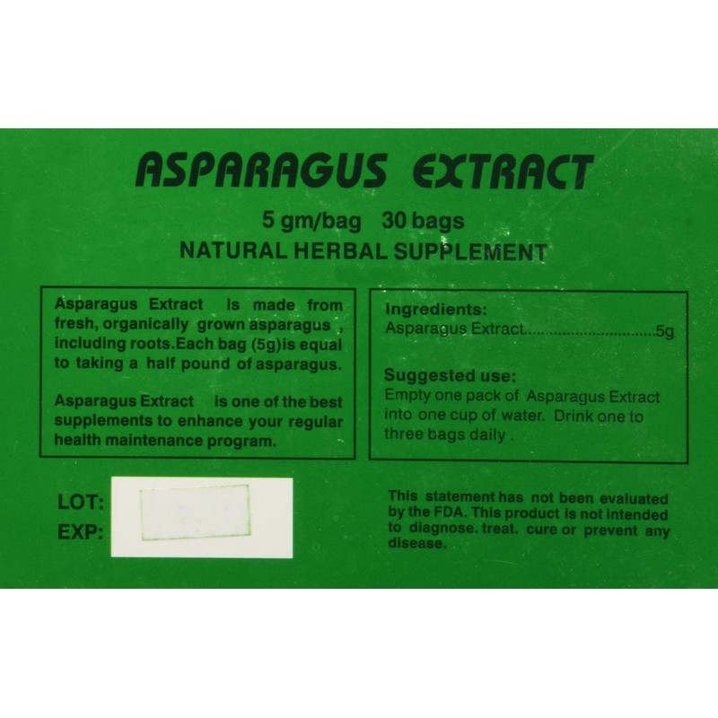 Asparagus Extract Tea by Chis Enterprise 5 gm per bag,