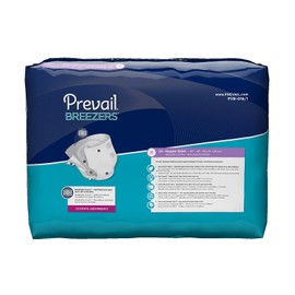 Prevail Breezers Ultimate Absorbency Incontinence Briefs, Regular, 80 Count