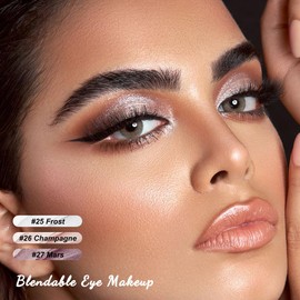 FOCALLURE 3 Pcs 2 in 1 Eyeshadow and Eyeliner Pen, Shimmer Eye Shadow Pencil, High Pigmented Eyeshadow, Highlighter Eye Liner, Multi-Dimensional eyes Look, FA38-11116-123