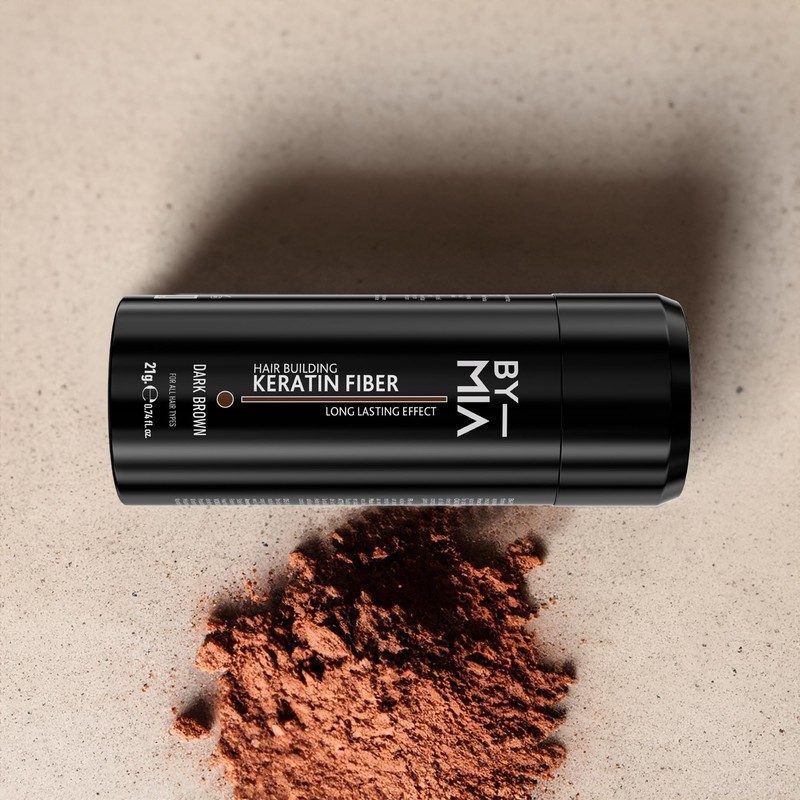 BY MIA Hair Building Keratin Fiber 21g | Dark Brown