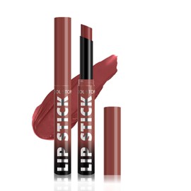 COOL STORY Matte Lipstick Lightweight Blurring Formula with High Impact Pigment, Long-lasting, 0.07 oz (Rose wood)