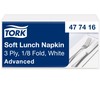 Tork Soft Lunch Napkin White, 1/8 Fold, 3-Ply, 33 cm