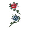 Festival Makeup M137 Red Rose Blue Rose-2 (8.7cm x 5cm)