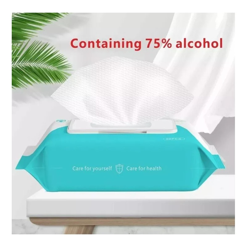 MeiShiYu 4 Pack 75% Alcohol Hand Sanitizing Wipes With 50