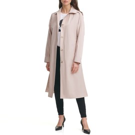 Karl Lagerfeld Paris Women's Belted Trench Coat, Dolman Beige, Large