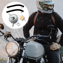 DIFLAX Benzinhahn, Vakuumventil, Benzinhahn 6mm, Kraftstoffhahn, 3-Wege-Ventilhahn, Für GY6 50cc-150cc, Roller, Robust, Zuverlässig