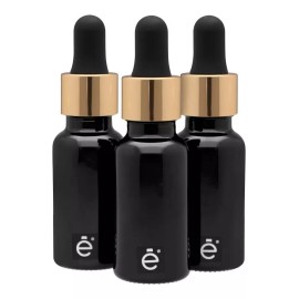 Envaline Frasco Gotero 20 Ml Coated Pipeta Premium Bulbo Negro 10pz