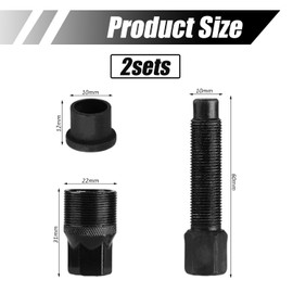 HINFHI 2 Pieces Crank Removal Tool, Bicycle Repair Tool, Bicycle Maintenance, Manual Tool.