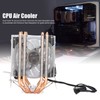 CPU Air Cooler Dual Tower 4 Heatpipes LED Light CPU