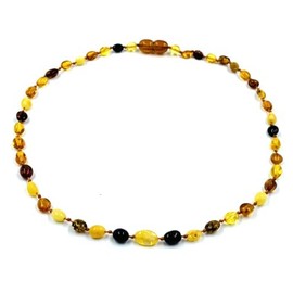 Amber Necklace For Women For Men - Handmade Amber Necklace For Adults 18 inch., Amber, Amber