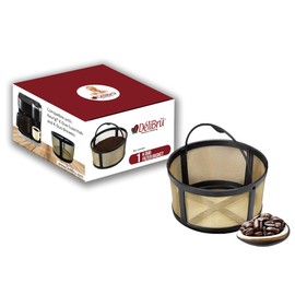 Delibru Reusable Keurig K-Duo Coffee Filter - 8-12 Cups Gold Tone Mesh Permanent Coffee Filter for Keurig Duo Coffee Makers