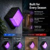 Meevt Outdoor Wall Lights, Square, 1 Pack, 1200LM RGBCW Smart