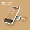 QR-Code Sticker Labels with Smartphone App for Retrieving the Contents