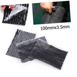 FELTECHELECTR 100pcs Tubeless Tire Seal Strip for Cars Trucks and Bikes Flexible High Airtightness Puncture Repair Tape Black