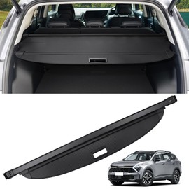VEENJOY Cargo Cover for Kia Sportage 2023 2024 2025 Accessories Retractable Trunk Cover Security Shielding Shade Cargo Luggage Cover Trunk Storage Privacy Protection (Carbon Fiber Texture)