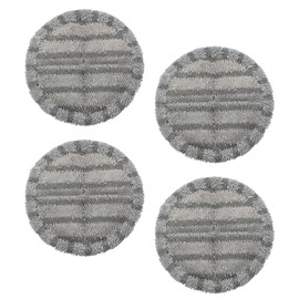 KKLM Set of 4, Universal Rotating Mop Replacement Pad, Electric Mop Replacement Pad, High Absorption Pad, Great for Wiping and Window Cleaning, Reusable Washable Replacement Mop for Cleaning