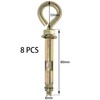 8 PCS Expansion Eye Bolts Heavy Duty Anchor Bolts (M10*80)