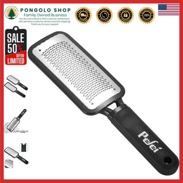 Unbranded Colossal Stainless Steel Pedicure Rasp Foot File for Ultimate