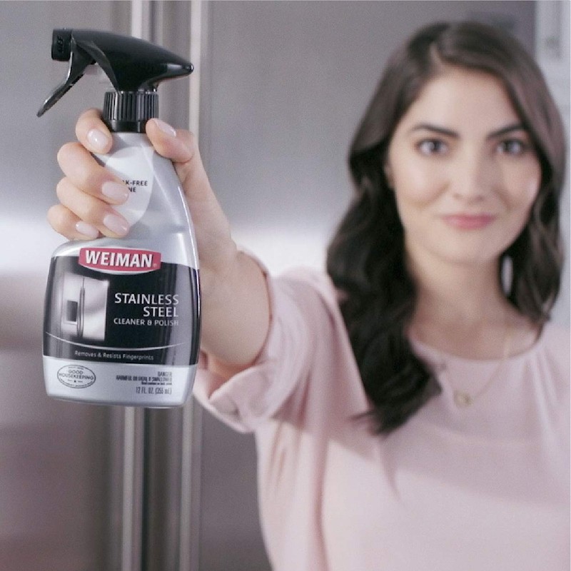 Weiman Stainless Steel Cleaner and Polish Trigger Spray - Protects