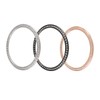 BIUDECO 3pcs (46mm) Bezel Ring Cover Alloy Scratch Resistant Collision