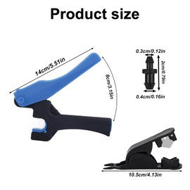 Tinoaly Drip Irrigation Hole Punch Tool, Drip Irrigation Tubing Hole Punch and Pipe Cutter with 30 Plugs for Gardening Agriculture