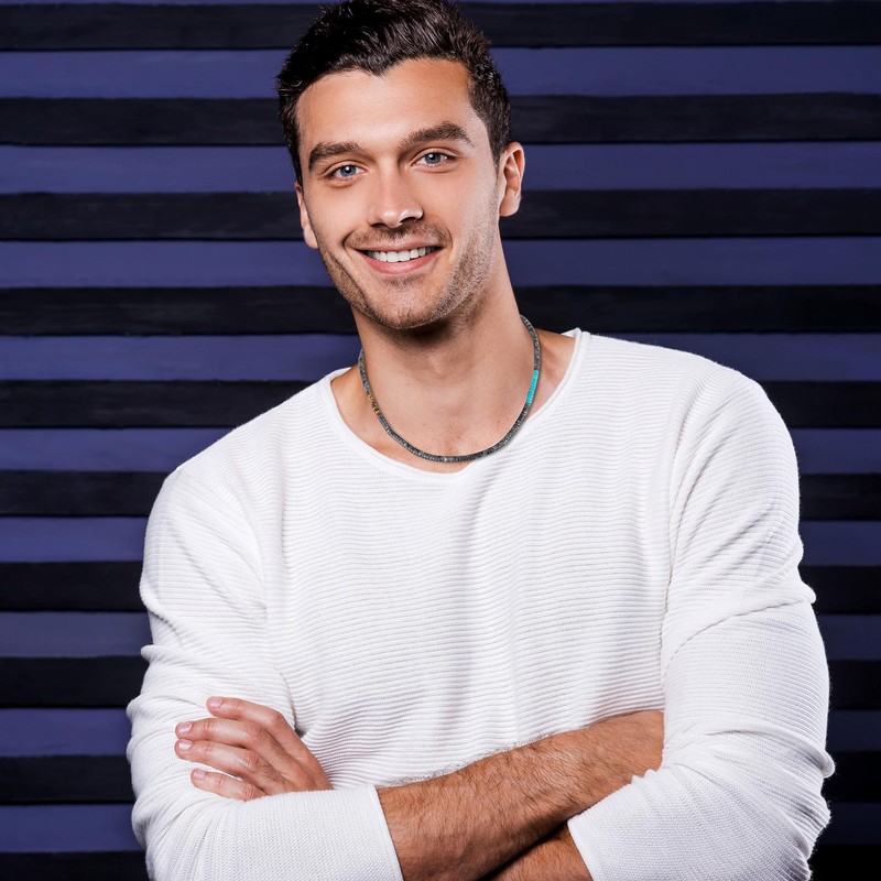 COAI Gemstone Surfer Necklace, Labradorite