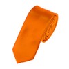Men's Solid Color 2" Skinny Tie, Orange
