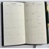 2026 Italian Bonded Leather Forest Green Monthly Pocket Planner/Engagement Calendar