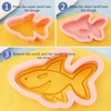 Ocean Creature Cookie Cutters with Cookie Stamps 8 Pcs Sea