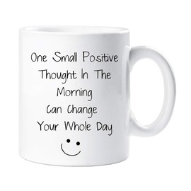 One Small Positive Thought In The Morning Inspirational Mug Gift Cup Ceramic Present