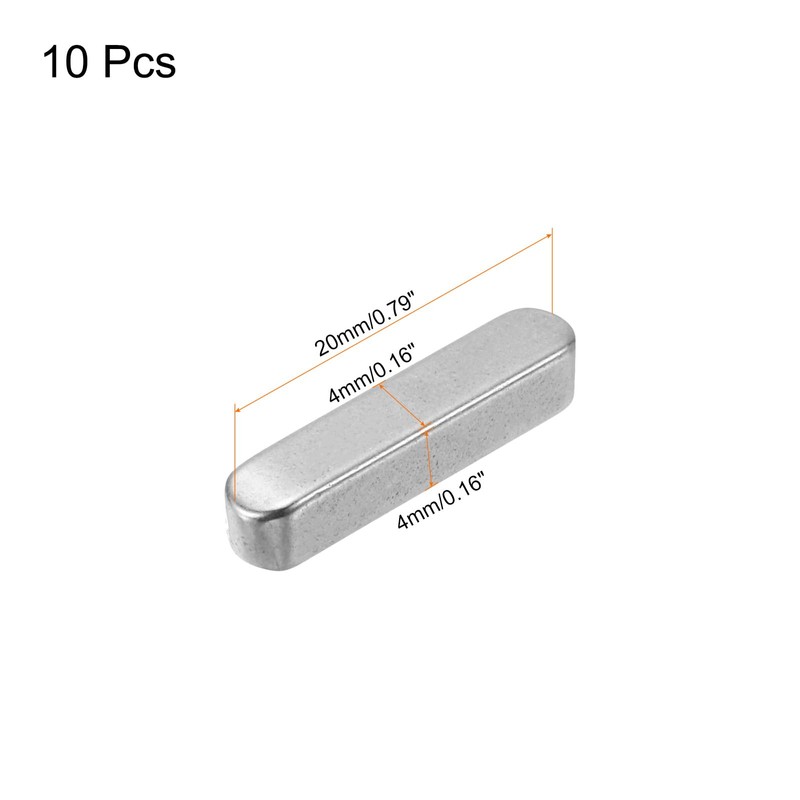 QUARKZMAN Pack of 10 Round End Spring Wedge 4 x