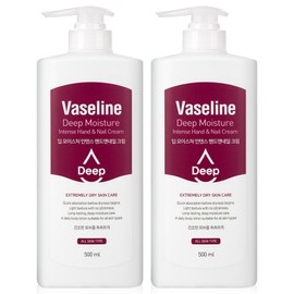 Vaseline Deep Moisture Hand Cream 500ml 2 x Hand lotion, fragrant, highly moisturizing / 바세린 딥 모이스처 핸드크림 500ml 2개 핸드로션 향좋은 고보습