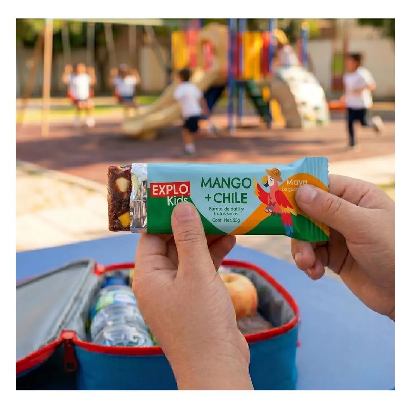 Barras Naturales Infantiles Explo Kids 25g Mango y Chile Pack