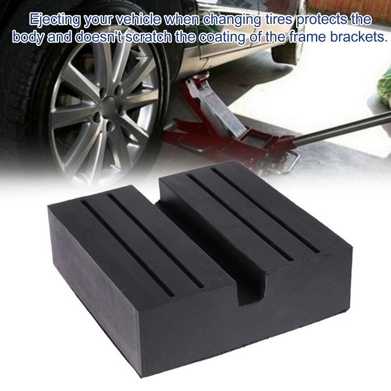 Pack of 2 Car Jack Rubber Pads, Rubber Blocks, 75