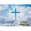 Religious Easter Greeting Card - Landscape