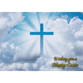 Religious Easter Greeting Card - Landscape