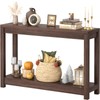 Besiost 47" Farmhouse Wood Entryway Table Narrow Console Table with