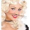 Widmann 1804A - Katzen Schnurrbart, Schwarz, Accessoire, Karneval, Mottoparty