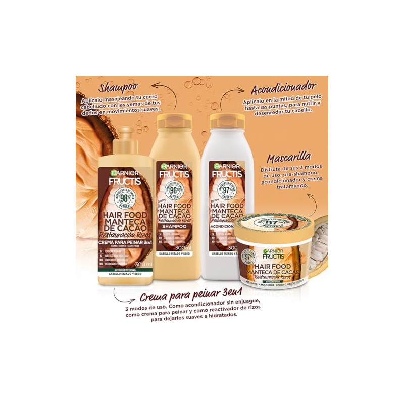 Garnier Fructis Hair Food Manteca de Cacao Mascarilla para Cabello