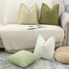 Madizz Set of 2 Patterned Chenille Cushion Covers Soft Short