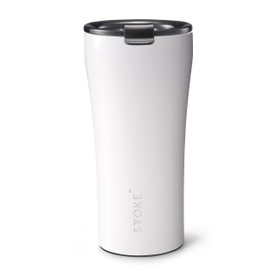 Sttoke Leakproof Ceramic Reusable Coffee Cup 16 oz - Angel White (S16AW0514)